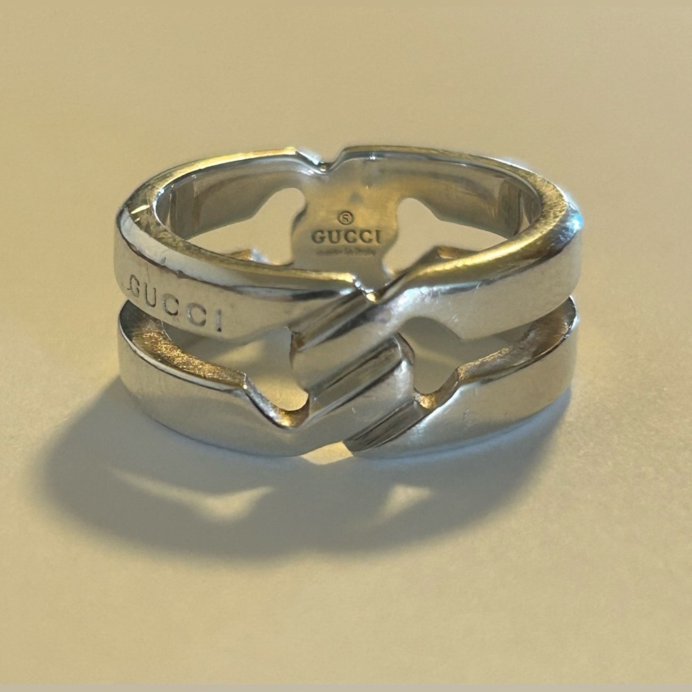Gucci Infinity Link Knot Ring Size 9.5US Size 22Gucci 1695* AG925 Silver